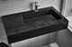 Умивальник підвісний Luxor Mono 80 L Black - зображення 1