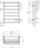 Сушарка для рушників водяна Kroner KRP Stern WT700x500-7 - зображення 5