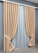 Комплект готовых штор VR-Textil Блэкаут двусторонний Eclipsе № 1816ш Бежевый 150х270 см 2 шт (33-0797) - изображение 3