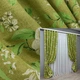 Комплект готовых штор VR-Textil Лен с цветочным принтом "Прованс" № 1726ш Оливковый 100х265 см 2 шт (31-902) - изображение 1