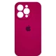 Чехол Fiji Silicone Case Full Camera для Apple iPhone 16 Pro бампер накладка с защитой камеры Rose Red - изображение 1