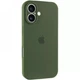 Чехол Fiji Silicone Case Full Camera для Apple iPhone 16 бампер накладка с защитой камеры Forest Green - изображение 1