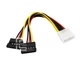 Кабель питания Ewell Molex на два Sata, 20 см (EW781) - изображение 1
