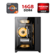 Игровой ПК Hunter Infinity Mini Black Tower / AMD Ryzen 5 5500 (6 (12) ядер по 3.6 - 4.2 GHz) / 16 GB DDR4 / 960 GB SSD / AMD Radeon RX 6600, 8 GB GDDR6, 128-bit - изображение 1