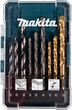 Набір свердел для металу, дерева та бетону Makita 9 шт (D-71962) - зображення 1