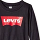 Детский лонгслив для девочки Levi`s 508029399 74 см Черный (1159842885) - изображение 2