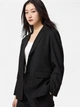 Пиджак классический удлиненный женский Uniqlo 378671026 S Черный (1159842875) - изображение 1