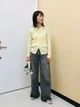 Кардиган женский Uniqlo 623965835 2XL Желтый (1159842914) - изображение 3