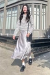 Кардиган женский Uniqlo 107786165 M Черный с молочным (1159842971) - изображение 10
