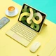 Чохол з клавіатурою та мишкою FegishCase Apple iPad Pro 10.5 (2017) Ukrainian keyboard, Yellow - зображення 1