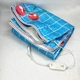 Электропростынь электрическая простынь с подогревом Electric Blanket 170х150см голубая клетка - изображение 5