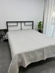 Покрывало муслин евро зиг-заг Malloory Home 100% хлопок 200х230 серый - изображение 1