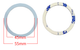 Стальная пластина для MagSafe Ring на скотче (Кольцо О / white) - изображение 2