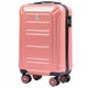 Средний пластиковый чемодан на 4 колесах WINGS PC175 M розовый Pink - изображение 1