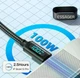 Кабель с дисплеем мощности Essager Power Display Type-C to Type-C 100W (2.0 м, черный) - изображение 4