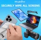 Микрофибра для ноутбука салфетка накладка для очистки экрана ноутбука Aplle Ipad Iphone MacBook объектива фотоаппарата очков 2 шт - изображение 4