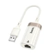 Адаптер переходник Hoco UA41, USB to RJ-45, 100 mbps, apricot - изображение 1