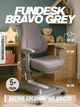 Дитяче універсальне крісло FunDesk Bravo Grey з підлокітниками - зображення 1
