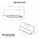 Вытяжка Minola HBI 5025 WH LED - изображение 9