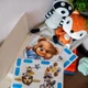 Детский ростомер с виниловыми наклейками для декора комнаты 150 см настенный самоклеящийся набор для измерения роста ребенка с рисунками животных - изображение 2