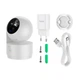 IP-камера видеонаблюдения Hoco D8, PTZ, Super Full HD, 13MP, TF, Wi-Fi, BT, white - изображение 3