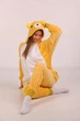 Женская кигуруми пижама взрослая и подростковая Kigurumi Мишка Тэдди Рилакума Желтый L 165-175 см. (1044) - изображение 4