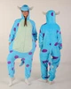 Женская кигуруми пижама взрослая и подростковая Kigurumi Монстр Салли Голубой M 155-165 см. (1049) - изображение 6