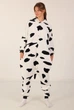Женская кигуруми пижама взрослая и подростковая Kigurumi Корова белый XL 175-185 см. (1051) - изображение 5