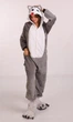 Женская кигуруми пижама взрослая и подростковая Kigurumi Собака Пес Хаски Серый XL 175-185 см (1068) - изображение 3