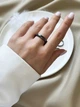 Серое кольцо из гематита 5360 (Размер 17) - изображение 2