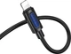 Аудіокабель Borofone BL20 True sound silicone digital audio conversion cable iP Black (6941991114397) - зображення 3