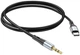 Аудиокабель Hoco UPA22 Type-C silicone digital audio conversion cable Black (6931474769497) - изображение 3