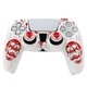 Защитный силиконовый чехол Scull (White/Red) для геймпада Sony DualSense PS5 + накладки на стики - изображение 1