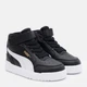 Детские демисезонные ботинки для девочки Puma Shuffle Downtown Mid AC+ PS 40374403 30 (11.5) Black/White/Gold (4069156750043) - изображение 2