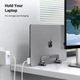 Настольная вертикальная подставка для ноутбука Ugreen LP258 Vertical Laptop Stand Gray (UGR-20471) - изображение 9