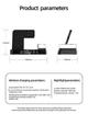 Беспроводная зарядка для Samsung S-series Galaxy Watch Buds 30w 5 в 1 S37 Будильник, часы, ночник, Док станция - изображение 6