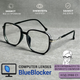 Женские очки для зрения с компьютерными линзами Blue Blocker – квадратная форма с плавными углами. Код 2988 С1 +4.0 - изображение 3