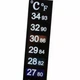 Термометр-полоска 18–34 °C клейкий, LCD для емкостей - изображение 3