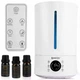 Увлажнитель воздуха MalTec WT-5000-ION до 35 м² 5 л ионизатор диффузор сенсорная панель + ароматические масла туман встроенный гидростат белый - изображение 12