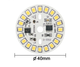 Светодиодный LED-модуль 9Вт, 40мм AC220В плата для ремонта ламп 9Вт, холодный белый - изображение 2
