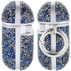 TPU чехол Bling World Rock Diamond для наушников AirPods 1/2 Синий - изображение 3