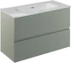 Тумба подвесная ROYO Vora 131769 Mineral Green c умывальником Enzo 126224 80 см - изображение 1