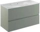 Тумба подвесная ROYO Vora 131775 Mineral Green c умывальником Enzo 126225 100 см - изображение 1