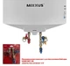 Водонагреватель Mixxus EWH-07100 ROUND WET 100 л, 1,5 кВт, "мокрый" ТЭН, вертикальный, цилиндрический, белый (WH0603) - изображение 4