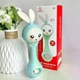 Игрушка интерактивная, погремушка Зайчик (беби блю) музыкальная развивающая, для малышей - изображение 2