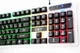 Игровая клавиатура проводная USB с RGB подсветкой полноразмерная 104 клавиши мембранная ENG RUS раскладка 6 одновременных нажатий кабель 1.3 м для ПК ноутбука работы игр обучения UKC 8930 геймерская - изображение 9