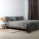 Покрывало на кровать VELOUR полуторное 210х150 см Ромб круглый однотонный Серый - изображение 4