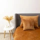Покрывало на кровать VELOUR двуспальное 240х180 см Ромб круглый однотонный Кофейный - изображение 5