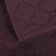 Покрывало на кровать VELOUR King Size 260х240 см Ромб круглый однотонный Бордовый - изображение 6