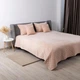 Покрывало на кровать VELOUR полуторное 210х150 см Ромб круглый однотонный Пудровый - изображение 3